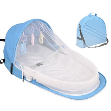 Load image into Gallery viewer, High Quality Foldable Portable Bassinet Breathable Mosquito Net Travel Sun Protection New Infant Sleeping Basket With Gift Toys
