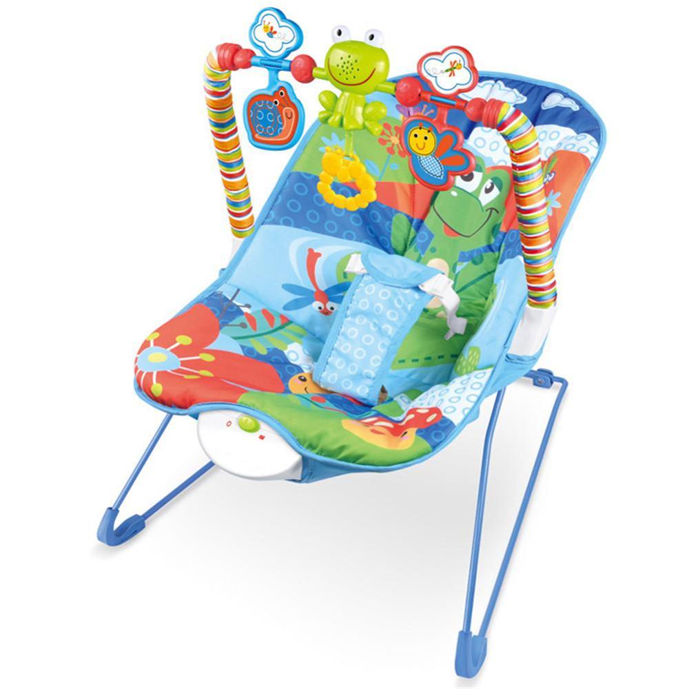 Foldable Electric Rocking Chair For Toddler Swing Infant Baby Cradle w/  Remote